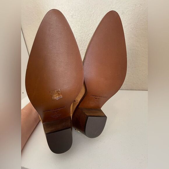 Zadig & Voltaire Tyler Suede pointed toe Western heeled Ankle Bootie FR 39/US 8 - Picture 11 of 17